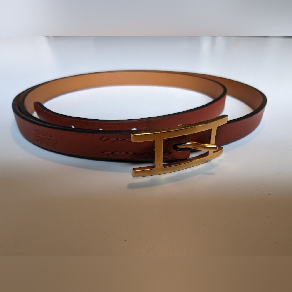 HERMES | Hapi Brown Leather Wrap Bracelet, 2016